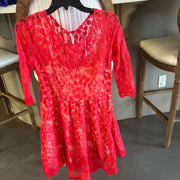 Free people lace mesh dress - Picture 4 of 4